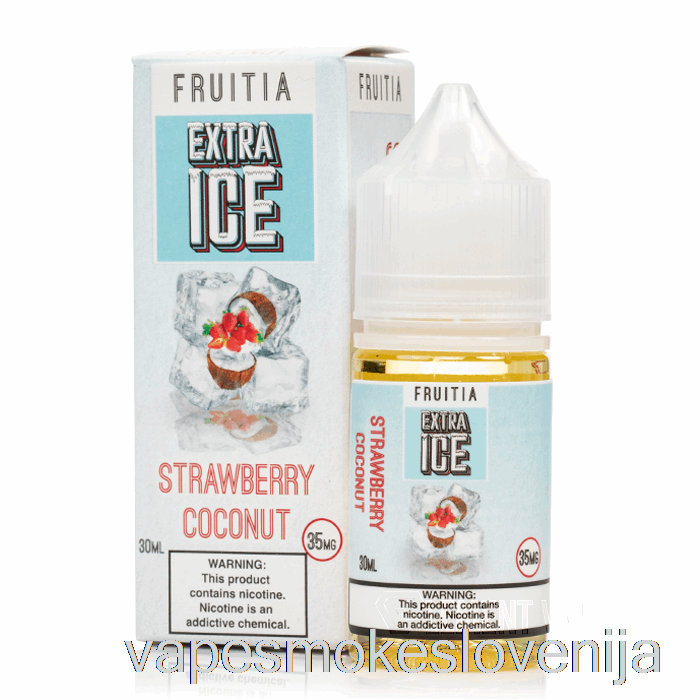 Vape Za Enkratno Uporabo Jagoda Kokos - Ekstra Led - Fruitia Soli - 30ml 35mg